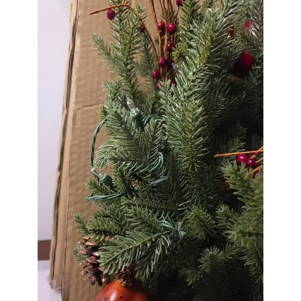 balsam hill heritage spice wreath 26